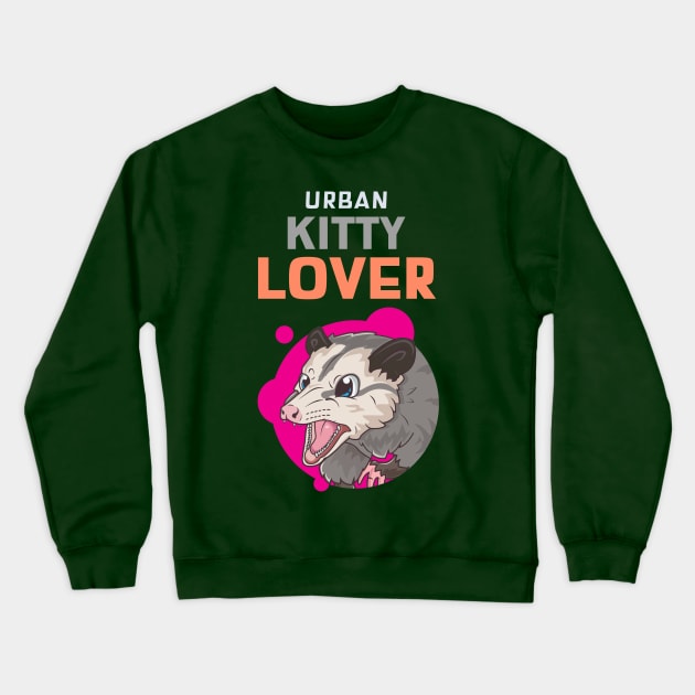 Urban Kitty Lover Crewneck Sweatshirt by OldTony